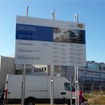Bautafel Montage
