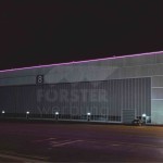 LED Leuchtkontur FAI Hangar 8 Südseite 1