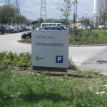 Werbepylon konvex Lago A3 klein