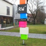 Würfel Werbeanlage LED Ausleuchtung 2