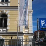fahne hißbar und mast sparda bank kempten