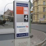 werbepylone gerade mit Acrylscheibe beleuchtet Forchheim